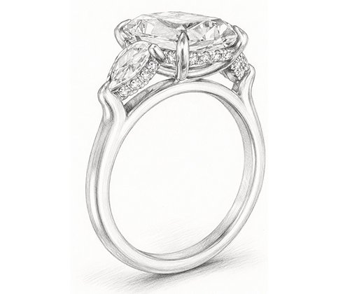 Jewelry concept sketch